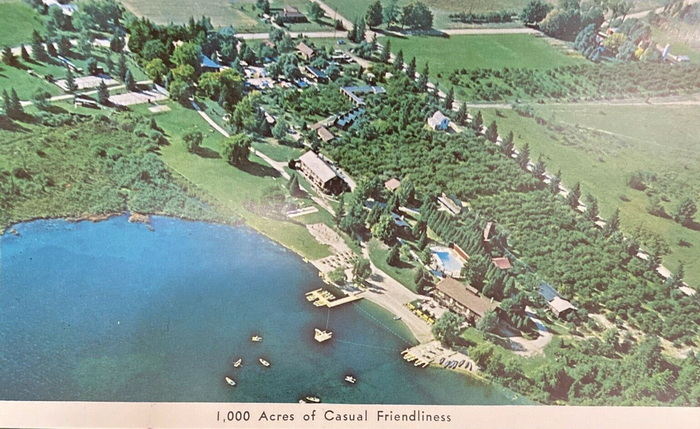 Double JJ Resort (Jack and Jill Ranch) - Old Postcard View (newer photo)